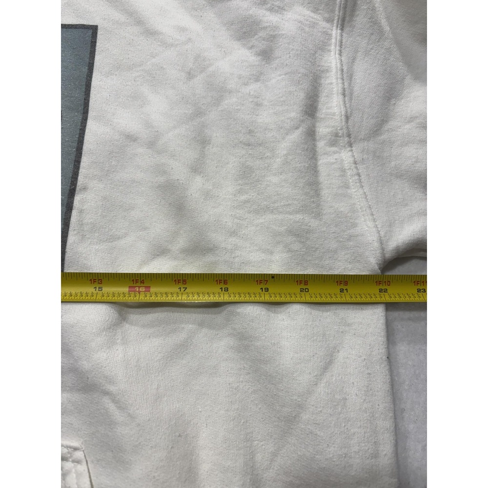 Gildan Hoodie Mens Large White El Dak Cowboy Graphic Fleece Pullover Football - Picture 7 of 11